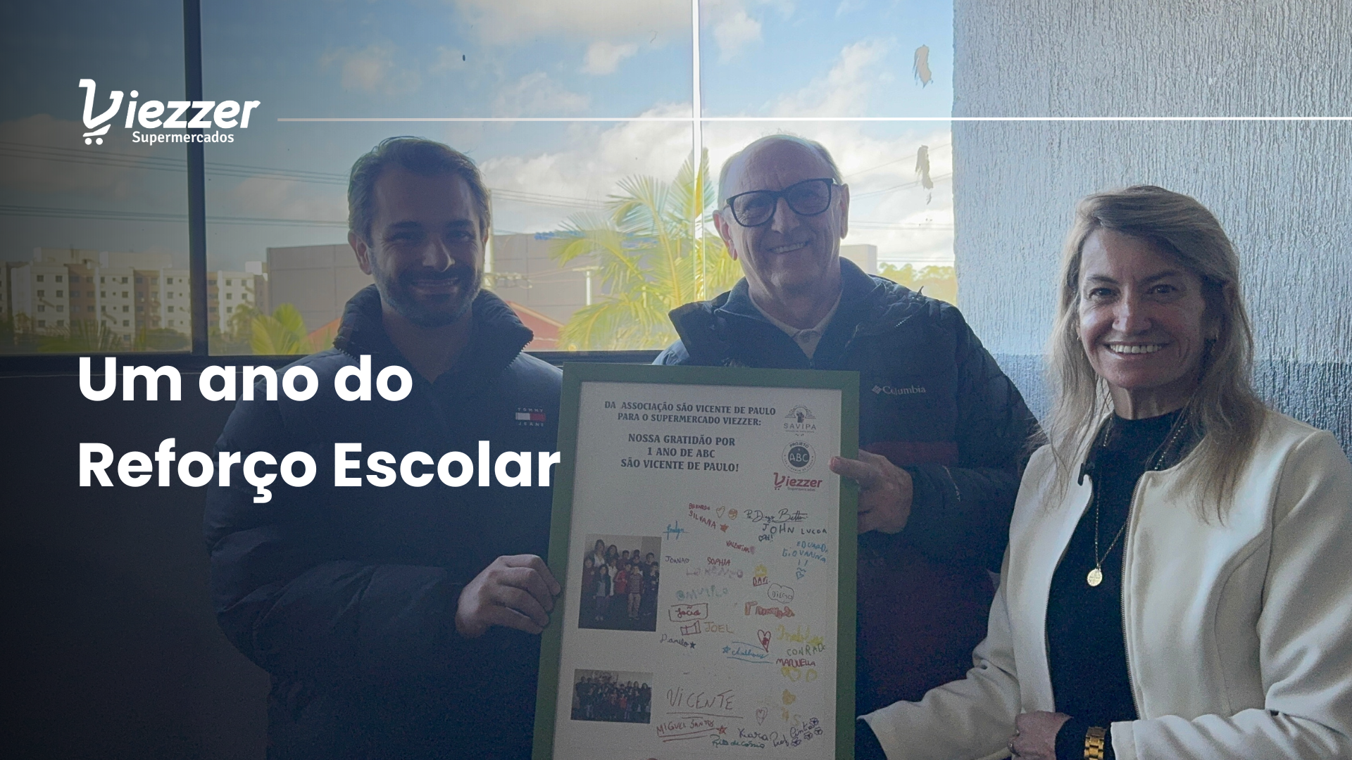 Um ano da comemoração do projeto apoiado pelo Viezzer Reforço Escolar.